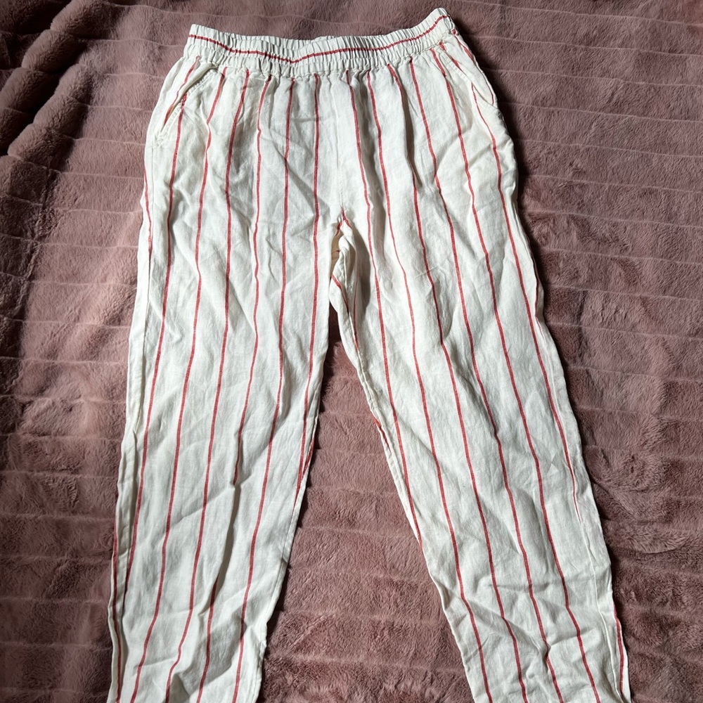 Full length linen pant